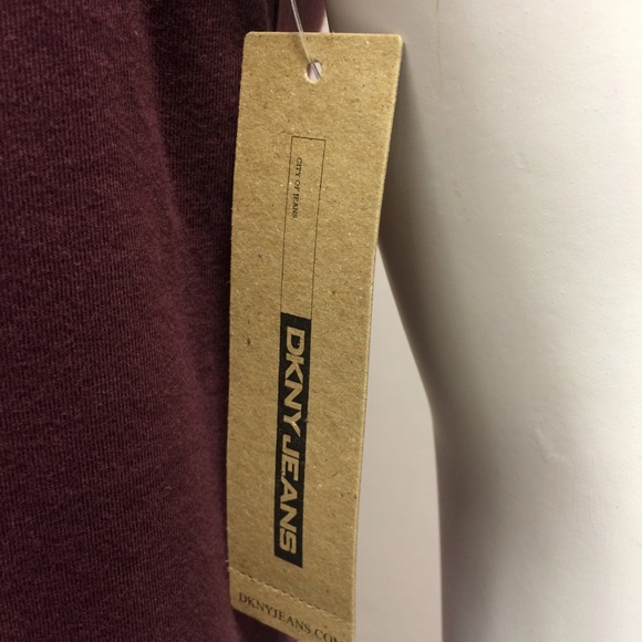 DKNY Jeans Burgundy Polo Shirt - Picture 6 of 8